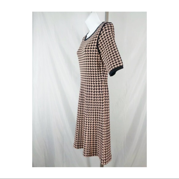 Ann Taylor Houndstooth Dress Sz M - Picture 3 of 8